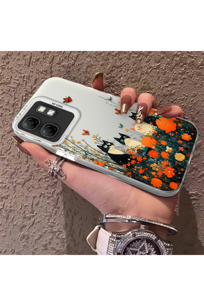 Hontinga حافظة هاتف متوافقة مع هاتف Infinix Smart 9، حافظة صلبة مقاومة للصدما...