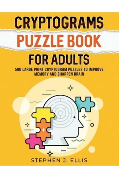 INDEPENDENT CAT Cryptograms Puzzle Book For Adults - 500 Large Print Cryptogr...