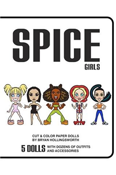 Blurb Inc Păpuși Spice Girl decupate și colorate din hârtie