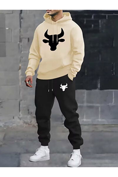 Sweet Cotton Men's winter tracksuit set - top and bottom