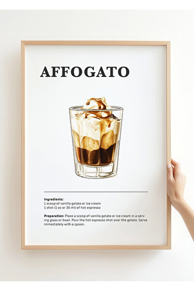 Galerie Mirage Atelier AFFOGATO - Kahve Koleksiyonu - Çerçevesiz Poster