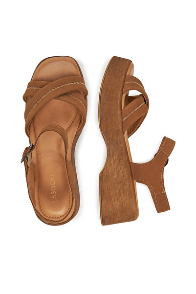 LASOCKI women's sandals brown WI23-NAGINA-09