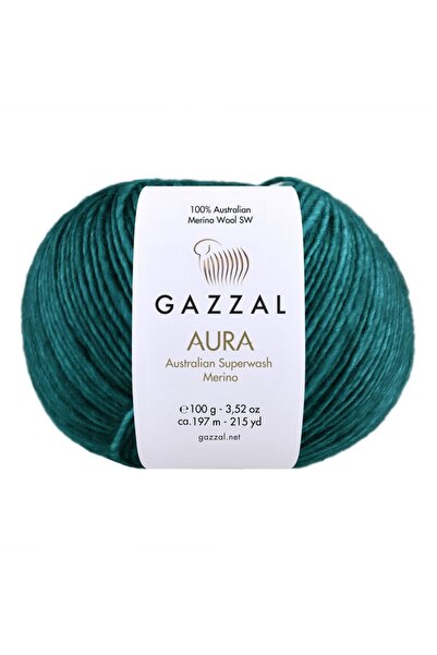 Gazzal Aura 3’lü Avantajlı Paket %100 Merino Yün – 100 g 197 m El Boyaması Ör...
