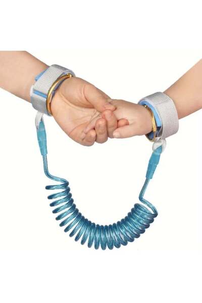 Generic Toddler Safety Harness Walking Leash, Anti Lost Wrist Link Blue