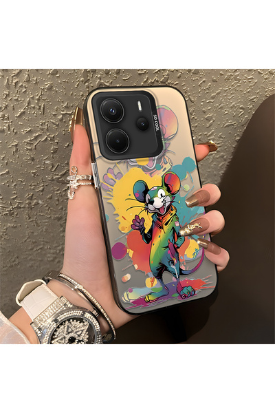 Hontinga حافظة متوافقة مع هاتف Redmi Note 14 4G، حافظة صلبة مضادة للسقوط، فن ...