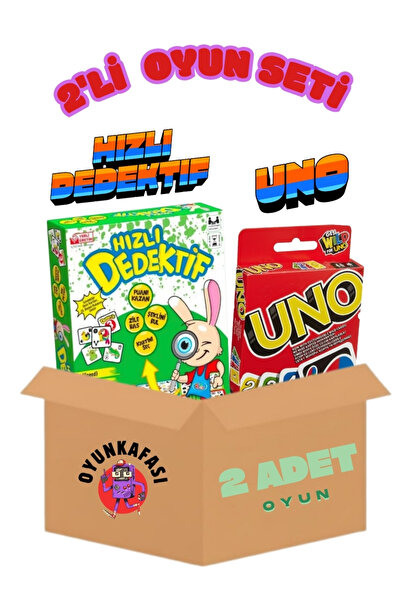 OYUNKAFASI HIZLI DEDEKTİF-OYUN KARTLARI ( 2 Lİ EĞİTİCİ SET )
