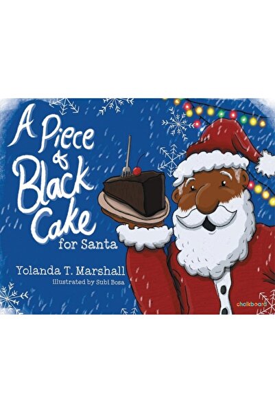 Chalkboard Pub O bucată de tort negru pentru Moș Crăciun