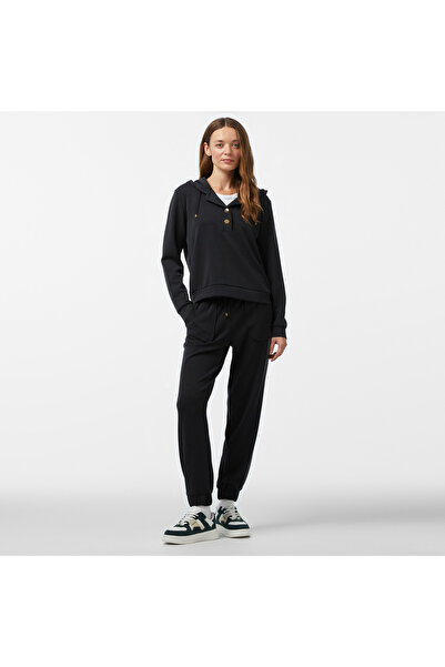 Nautica Kadın Siyah Regular Fit Eşofman Altı