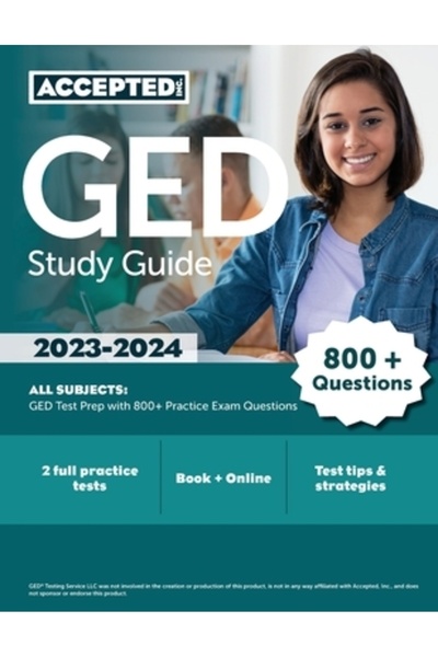 Accepted Inc Ghid de studiu GED 2023-2024 Toate materiile: Pregătire pentru t...