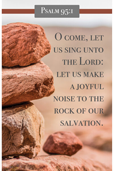 Broadman Church Supplies General Worship Bulletin: O Come (Package of 100): Psalm 95:1 (Kjv)