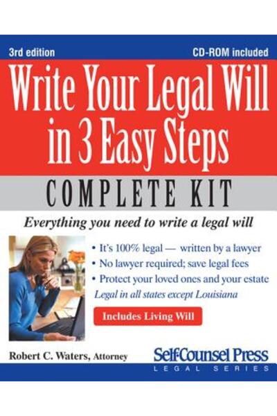 Univ Of Michigan Lib Write Your Legal Will in 3 Easy Steps [With CDROM]