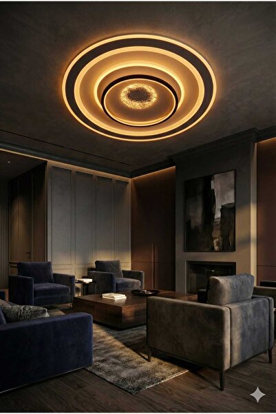 AURA LIGHTING Plafonyer Modern Salon/Antre/Yatak Odası Avize Kumandalı 4 Renk...