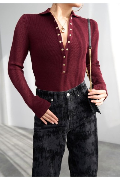 Serpirella Butik Snap Detailed Knitwear