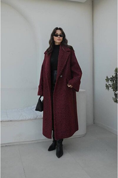 My Blog Burgundy Lasa Long Coat - 408022