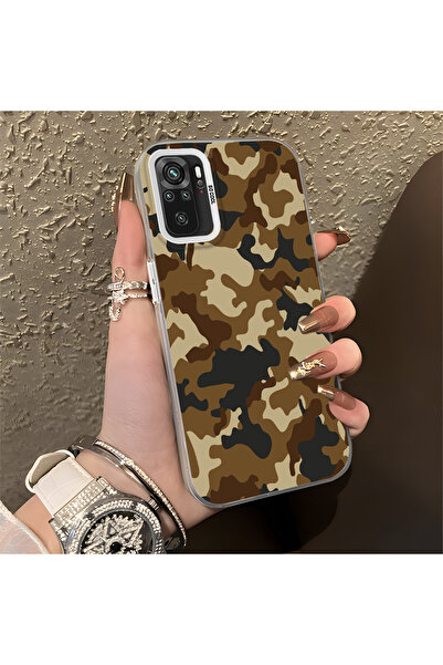 Hontinga Redmi Note 10 Compatible Case Hard Shell Anti Fall Phone Case Camouf...