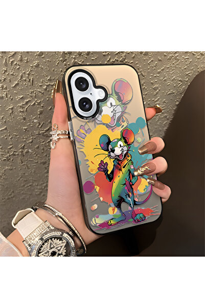 Hontinga حافظة متوافقة مع هاتف iPhone 16، حافظة هاتف صلبة مضادة للسقوط، فن ال...