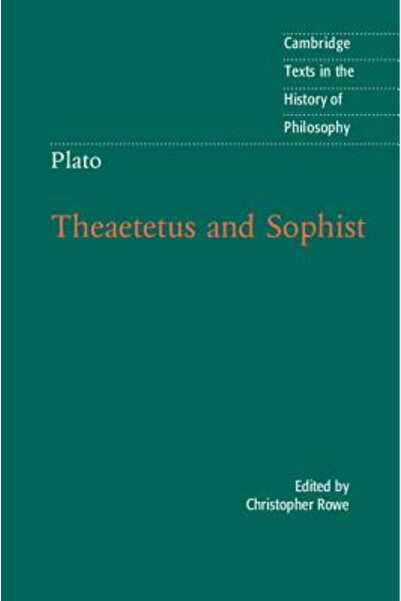 Cambridge Univ Pr Platon: Teetet și Sofist