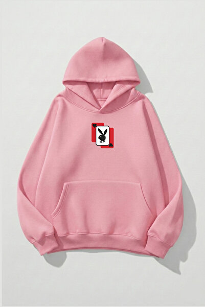 uyguntarz Hanorac unisex cu textura moale Playboy cu imprimeu Design supradim...