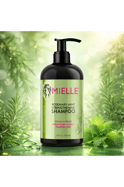 Mille شامبو لنمو الشعر وتقويته مع إكليل الجبل والنعناع 355 مل