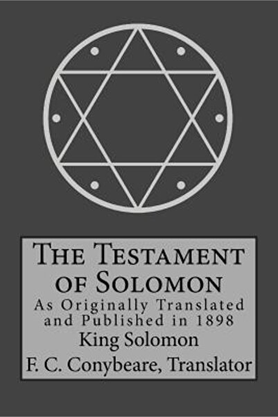 Notion Pr Inc The Testament of Solomon
