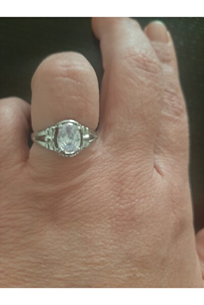 BirYıldızOl Shape of Love Big Zircon Stone Serious Relationship Ring Wedding ...