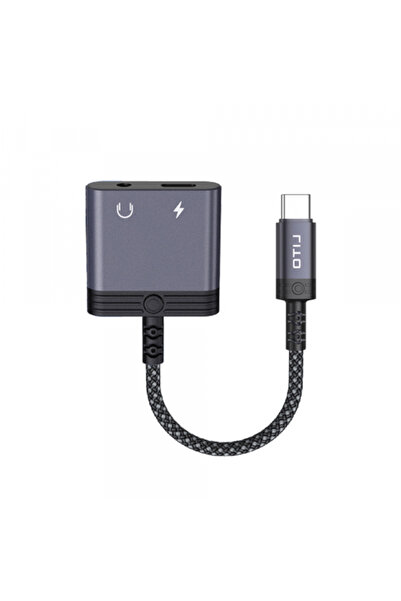 Lito Adaptor audio USB-C - USB-C / 3.5mm LA04T, Negru