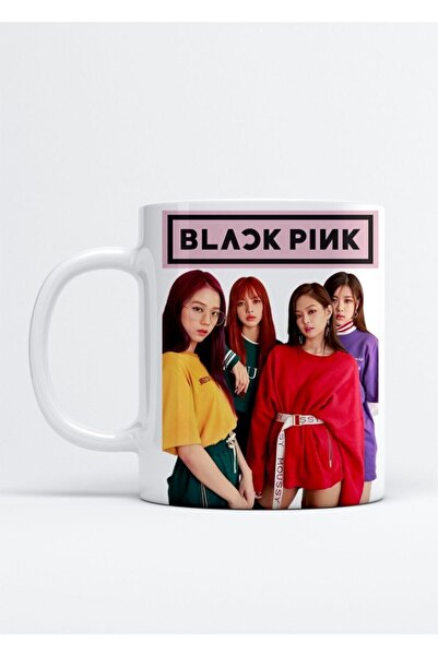 Mio Life كوب بورسلين مطبوع باللون الأسود الوردي