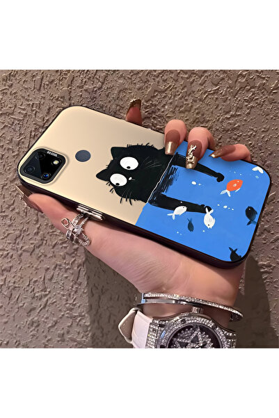 Hontinga حافظة هاتف متوافقة مع هاتف Realme C25S، حافظة صلبة مقاومة للصدمات، ح...