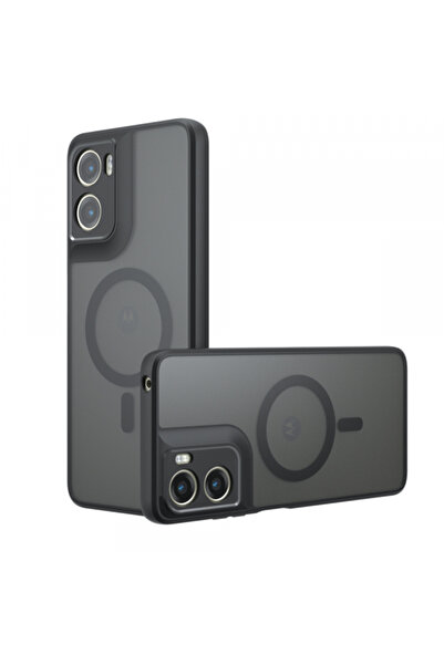 Techsuit MagSafe Case for Motorola Moto G06, Techsuit, PureFrost, Satin Black