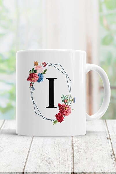 Mio Life كوب مطبوع عليه حرف I