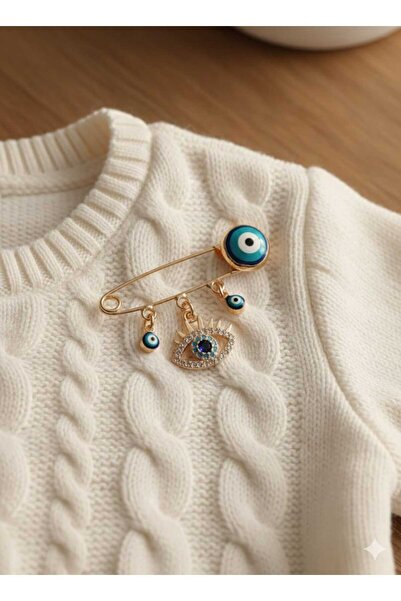 FOR YOU TAKI by Ezgi Bebek Göz Nazar boncuklu Yaka iğnesi Nazarlık