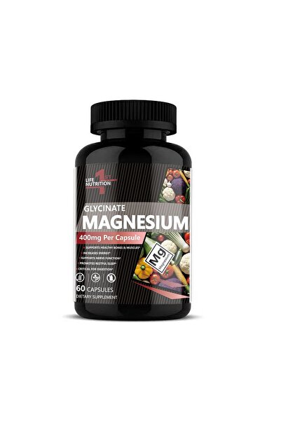1st Life Nutrition غليسينات المغنيسيوم 400 ملغ، 60 كبسولة