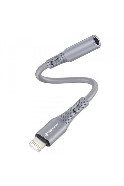 Techsuit Adaptor audio Lightning - 3.5mm AC2 SoundFlex, Gri