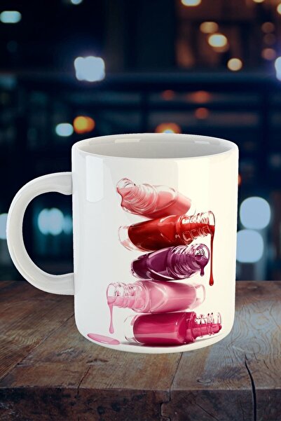 Mio Life Nail Polish Printed Porcelain Mug Cup M3k166