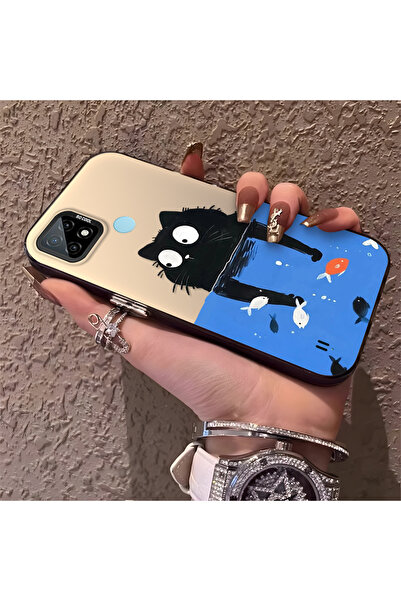 Hontinga حافظة هاتف متوافقة مع هاتف Realme C21، حافظة صلبة مقاومة للصدمات، حا...