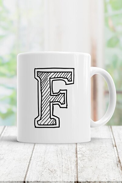 Mio Life Letter F Printed Mug