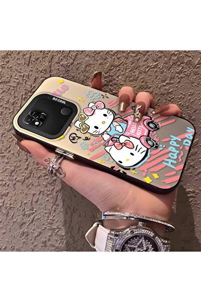 Hontinga حافظة هاتف متوافقة مع هاتف Redmi 9C، حافظة صلبة مقاومة للصدمات للقطط...