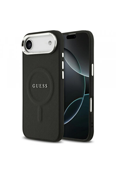 Guess Калъф Magsafe за Apple iPhone 17 Air, Guess, класическо лого, черен