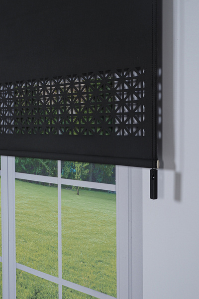 donatti perde Lazer Kesim Dekoratif Stor Perde 24 cm | İthal Mat Polyester | ...