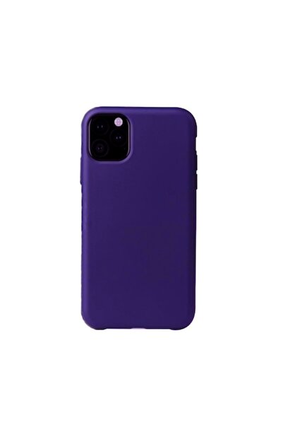 Doty Case Compatible with iPhone 11, Purple, Lined with Microfiber, Liquid Si...