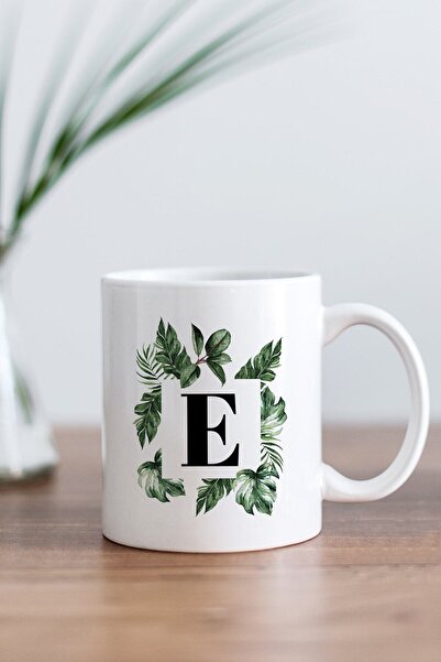 Mio Life كوب زجاجي مطبوع عليه حرف E