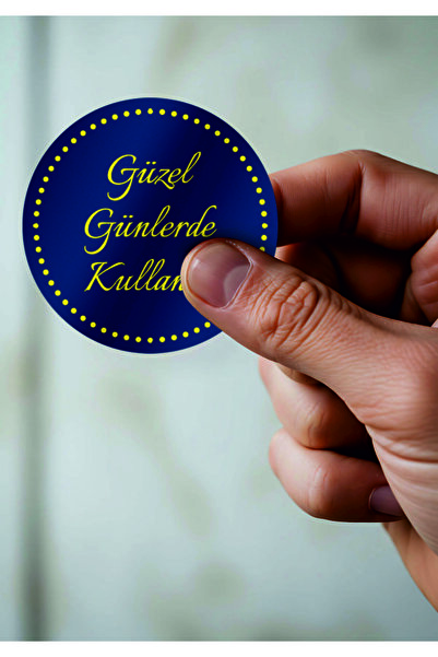 Baskı Adresi Matbaa & Promosyon 4 cm Round Sticker with the Text'Use on Beaut...