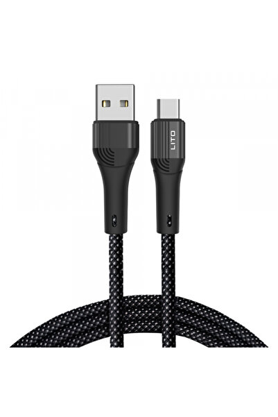 Lito Cablu Date si Incarcare USB-A - USB-C LD14, 60W, 1m, Negru