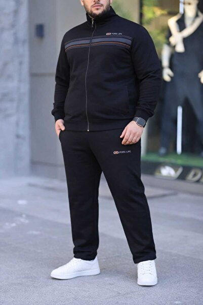 Fors Life Men's Plus Size Stylish Oversized Tracksuit Set