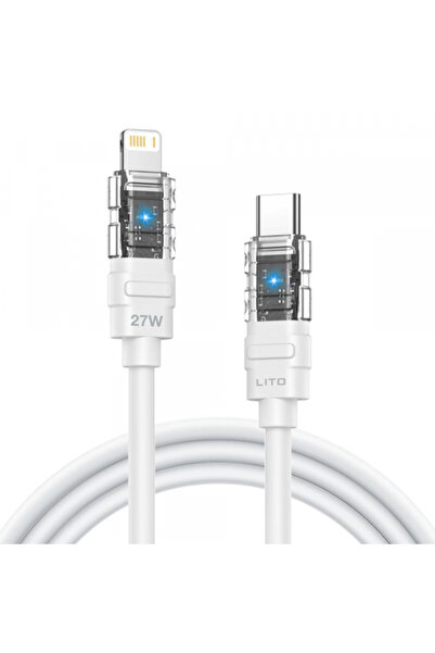 Lito USB-C - Lightning Data and Charging Cable LD05, 27W, 1m, White