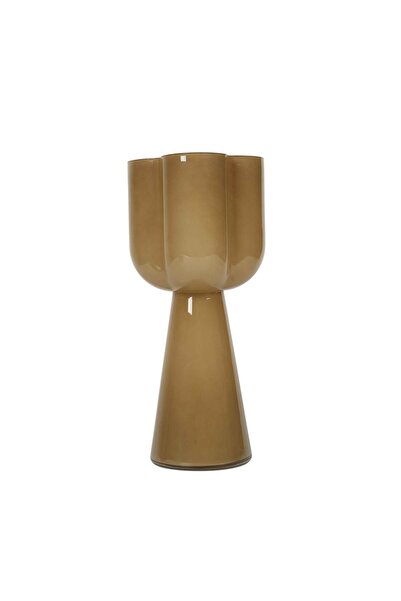 Vitale Vază Bologna, culoare cafea, trifoi, 16*16*35 cm AK.KI0054