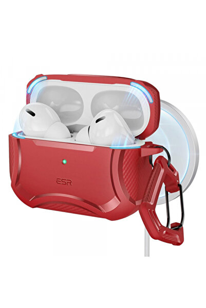 ESR Husa Cyber Armor Tough pentru Apple AirPods Pro Series, Rosie