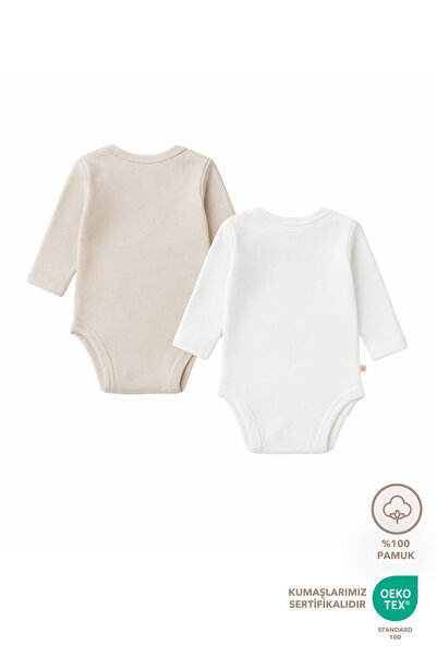Lilalinda %100 Pamuk Bebek Body 2'li Set