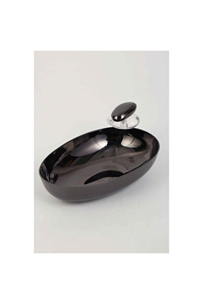 Vitale Volkan Black Snack Plate 12*9*5 cm Mtfk.0164