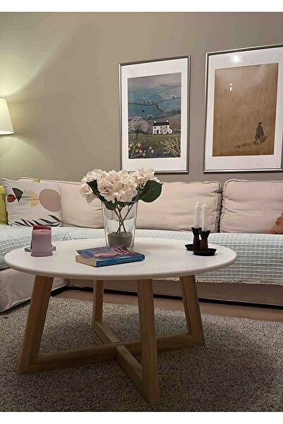 woodywood 75 Cm Yuvarlak Orta Sehpa Mdf